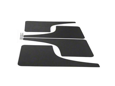 Mud Flaps; Front and Rear; Gloss Carbon Fiber Vinyl (23-24 Canyon)