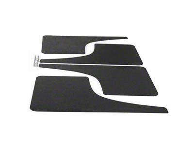 Mud Flaps; Front and Rear; Matte Black Vinyl (23-24 Canyon)