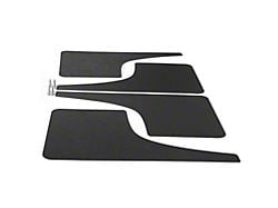 Mud Flaps; Front and Rear; Satin Black Ice Vinyl (23-24 Canyon)