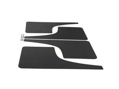 Mud Flaps; Front and Rear; Textured Black (23-24 Canyon)