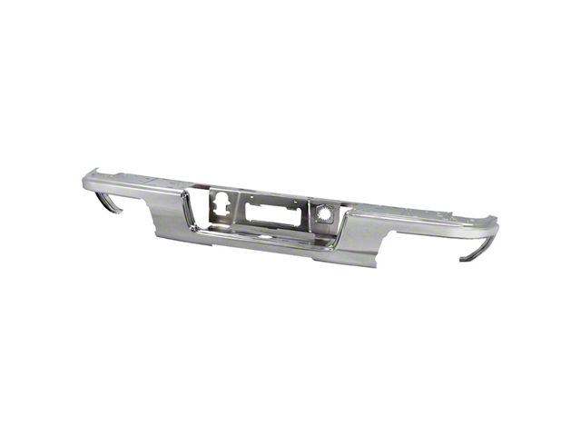 OEM Style Rear Bumper Face Bar; Not Pre-Drilled for Backup Sensors; Chrome (15-19 Canyon)