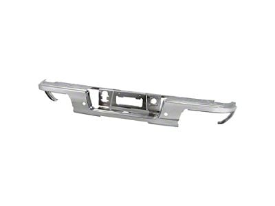 OEM Style Rear Bumper Face Bar; Pre-Drilled for Backup Sensors; Chrome (19-22 Canyon)