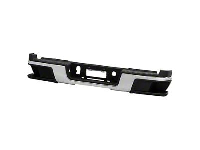 OEM Style Rear Bumper; Not Pre-Drilled for Backup Sensors; Chrome (15-19 Canyon)