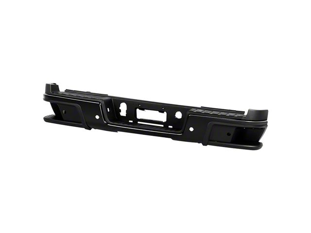 OEM Style Rear Bumper; Pre-Drilled for Backup Sensors; Black (19-22 Canyon)
