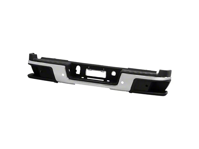 OEM Style Rear Bumper; Pre-Drilled for Backup Sensors; Chrome (19-22 Canyon)