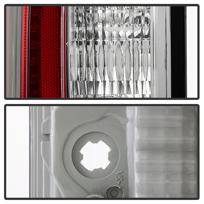 Canyon OEM Style Tail Light; Chrome Housing; Red/Clear Lens
