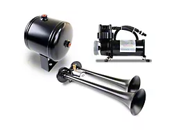 ProBlaster Compact Dual Air Horn System; Black (Universal; Some Adaptation May Be Required)