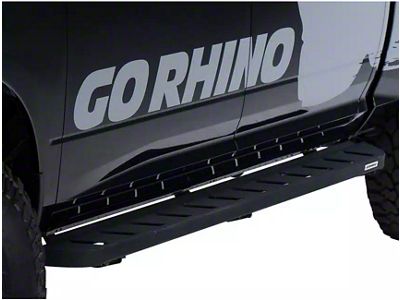 Go Rhino RB10 Running Boards; Protective Bedliner Coating (15-24 Canyon Crew Cab)