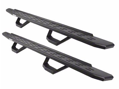 Go Rhino RB30 Running Boards with Drop Steps; Textured Black (15-25 Canyon Crew Cab)