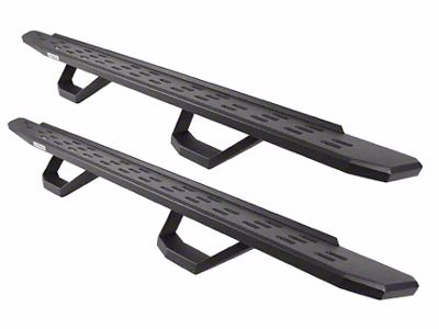 Go Rhino RB30 Running Boards with Drop Steps; Textured Black (15-24 Canyon Crew Cab)