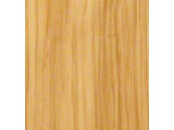 RETROLINER Real Wood Bed Liner; Hickory Wood; HydroSatin Finish; Polished Stainless Punched Bed Strips (15-22 Canyon w/ 6-Foot Long Box)