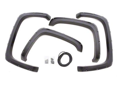 RX-Rivet Style Fender Flares; Front and Rear; Smooth (15-20 Canyon w/ 5-Foot Short Box)