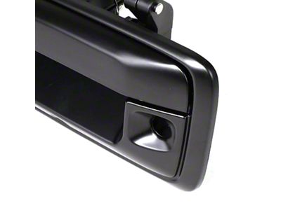 Tailgate Handle with Backup Camera and Key Hole; Primered Black (15-20 Canyon)