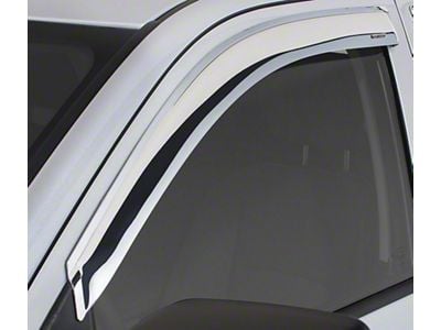 Tape-Onz Sidewind Deflectors; Front Only; Chrome (15-22 Canyon)