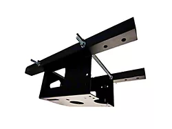 Universal Spare Tire Location Train Horn Bracket Kit; Black (Universal; Some Adaptation May Be Required)