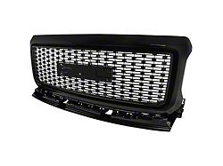 Upper Replacement Grille; Gloss Black (15-18 Canyon)