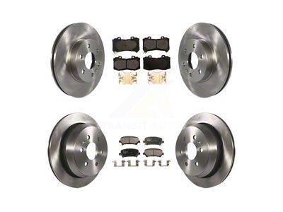 Vented 6-Lug Brake Rotor and Ceramic Pad Kit; Front and Rear (15-20 Canyon)
