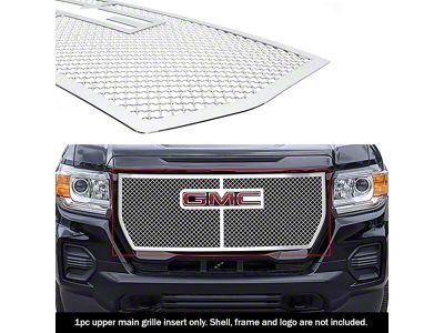 Wire Mesh Upper Overlay Grille; Polished (21-22 Canyon AT4, Elevation)