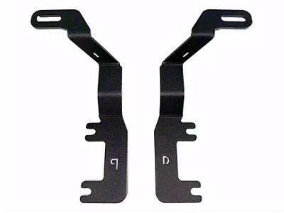 Go Rhino XE Hood Light Mount; Textured Black (23-25 Canyon)
