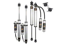 Carli Suspension 2.50-Inch Backcountry Leveling System Front and Rear Remote Reservoir Shock Package with Reservoir Mounts (14-26 4WD RAM 2500 w/o Air Ride, Excluding Diesel)