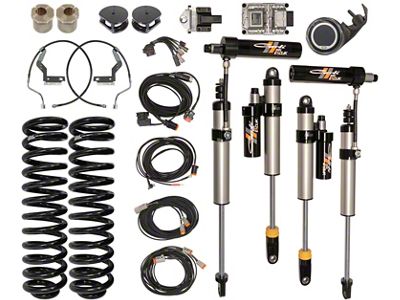 Carli Suspension 2.50-Inch Front E-Venture Leveling System with SDI EClik Remote Reservoir Shocks (17-22 4WD 6.7L Powerstroke F-250 Super Duty)