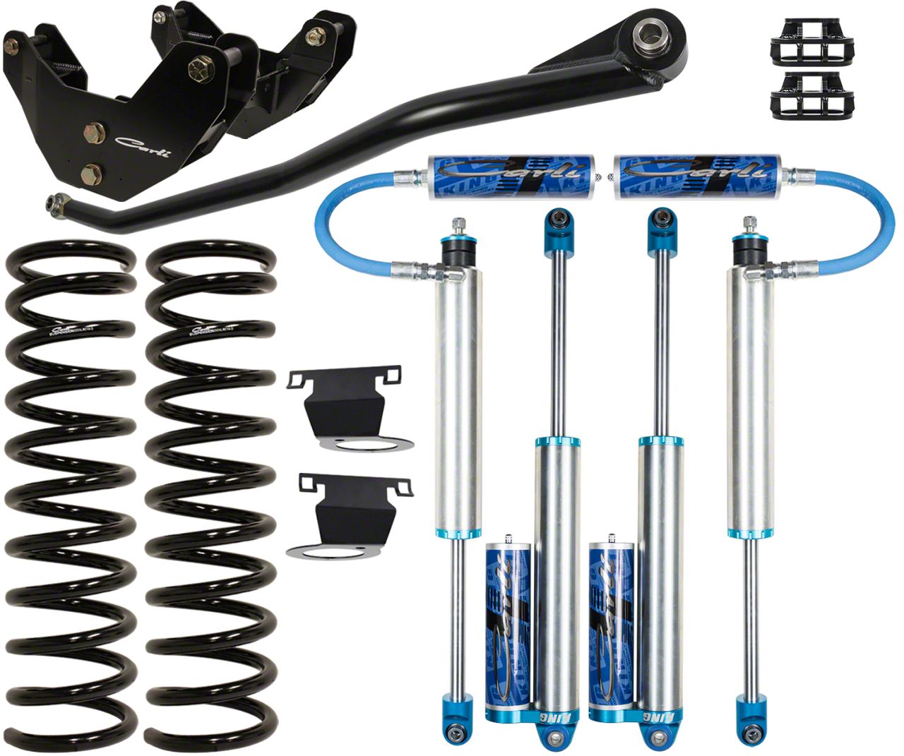 Carli Suspension RAM 3500 3.25Inch Pintop Lift System with KING 2.5 Remote Reservoir Shocks CS