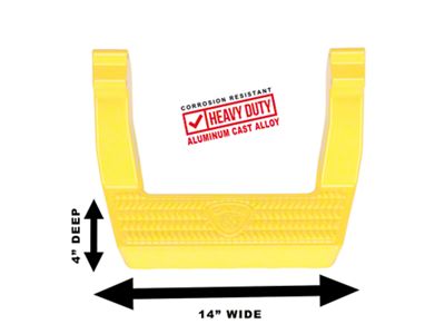 Carr LD Side Steps; Safety Yellow; Pair (87-04 Dakota)