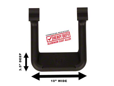 Carr Hoop II Side Step; Black (97-14 F-150)