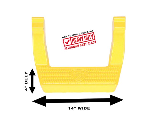 Carr LD Side Steps; Safety Yellow; Pair (15-24 F-150)