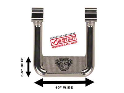 Carr Hoop II Side Step; Polished (17-25 F-350 Super Duty)