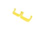 Carr No-Drill Super Hoop Side Steps; Safety Yellow; Pair (11-16 F-350 Super Duty)