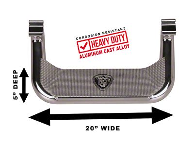 Carr Super Hoop Side Steps; Polished; Pair (17-24 F-350 Super Duty Excluding Regular Cab)