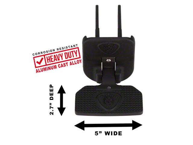 Carr HD Hitch Step with Law Enforcement Logo (Universal; Some Adaptation May Be Required)