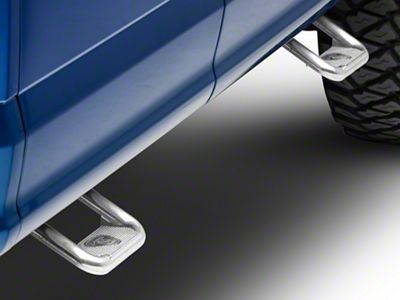 Carr Hoop II Side Steps; Polished; Pair (15-25 F-150)