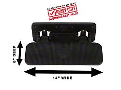 Flat Mount Mega Step; Black (Universal; Some Adaptation May Be Required)