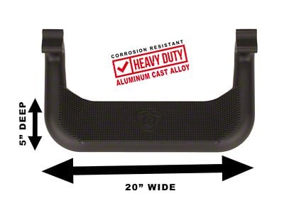 Carr Super Hoop Side Step; Black (20-24 Sierra 2500 HD)