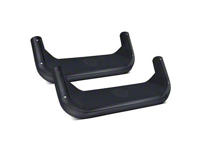 Carr Super Hoop Steps; Black; Pair (20-25 Sierra 3500 HD)