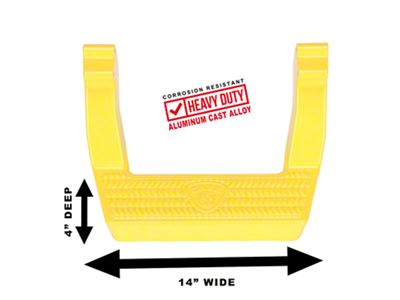 Carr LD Side Steps; Safety Yellow; Pair (99-18 Silverado 1500)