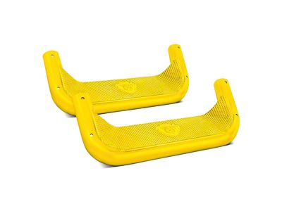 Carr Super Hoop Steps; Safety Yellow; Pair (19-24 Silverado 1500)