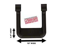Carr Hoop II Side Steps; Black; Pair (07-19 Silverado 3500 HD)
