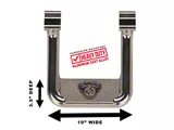 Hoop II Side Steps; Polished; Pair (17-26 F-250 Super Duty)