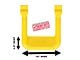 Carr Hoop II Side Steps; Safety Yellow; Pair (11-16 F-250 Super Duty)