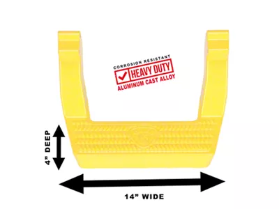Carr LD Side Steps; Safety Yellow; Pair (17-24 F-250 Super Duty)