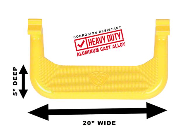 Carr Super Hoop Side Steps; Safety Yellow; Pair (11-16 F-250 Super Duty)