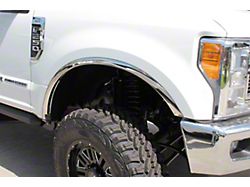 Fender Trim; Polished (17-22 F-350 Super Duty SRW w/o OE Fender Flares)