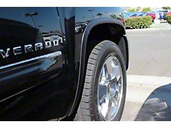 Stainless Steel Fender Trim; Matte Black (07-14 Silverado 2500 HD)