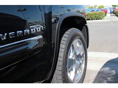 Stainless Steel Fender Trim; Matte Black (07-14 Silverado 2500 HD)