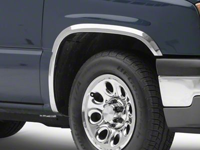 Stainless Steel Fender Trim; Polished (99-06 Silverado 1500 Fleetside)