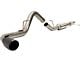 Carven Exhaust TR-Series Single Exhaust System with Ceramic Black Tip; Side Exit (15-20 2.7L EcoBoost F-150)