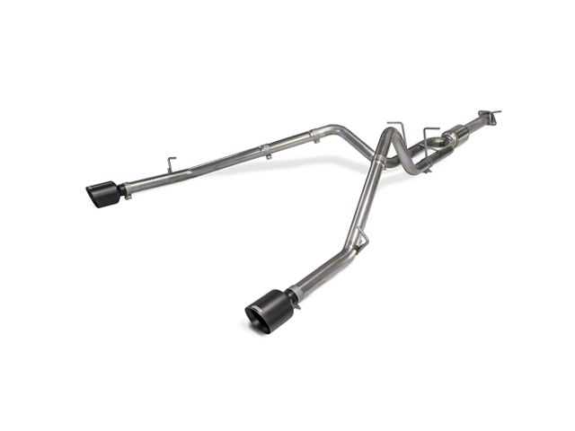 Carven Exhaust Competitor Series Dual Exhaust System w/ Ceramic Black Tips; Rear Exit (19-20 5.7L RAM 1500 w/ Factory Dual Exhaust)